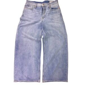GAP Baggy Mid Rise Jeans Women's‎ Size 29 8R Light Wash Wide Leg Denim